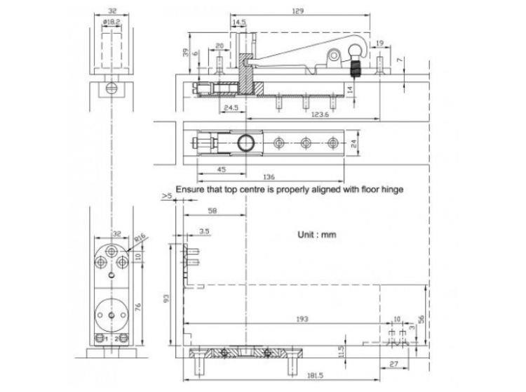 NHN PDC103W Pivot Heel Closer SSS NHO AC Sissling